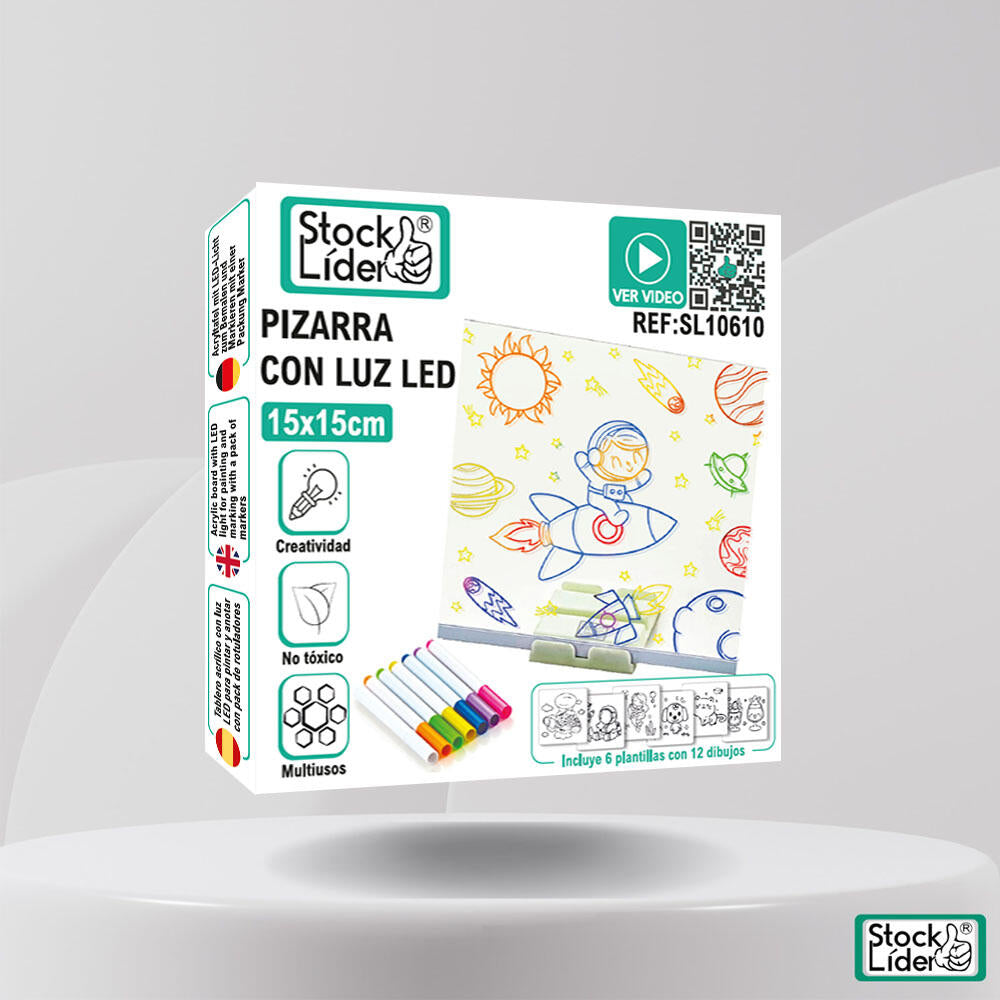 Pizarra con luz LED