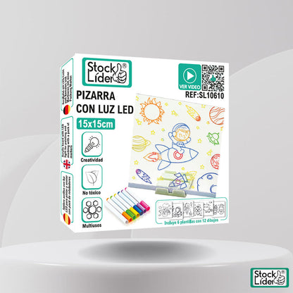 Pizarra con luz LED