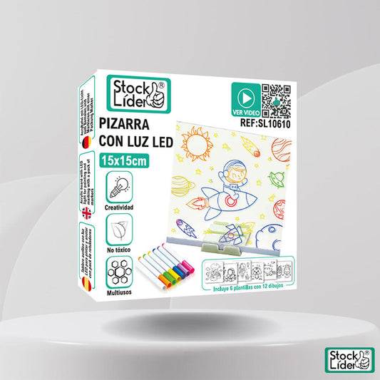 Pizarra con luz LED