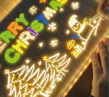 Pizarra con luz LED
