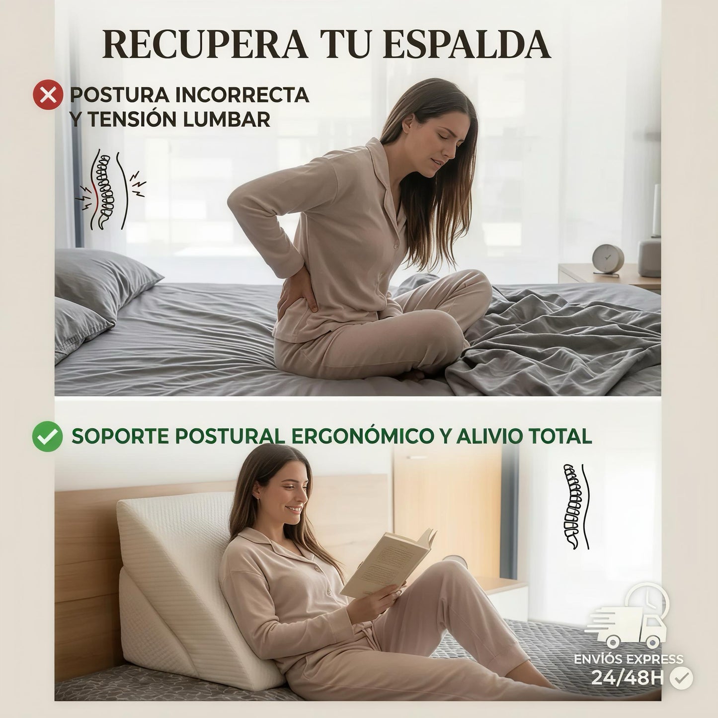 Almohada Triangular Multiposición